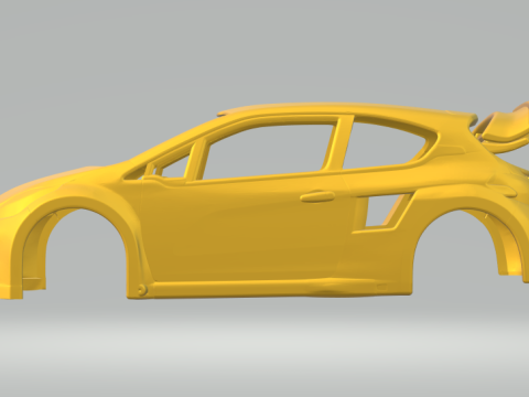 Peugeot 208 rally 3D Print Model