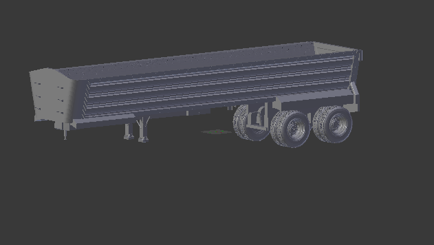 Trailer dumper usa 3D 打印模型 .c4d .max .obj .3ds .fbx .stl .blend