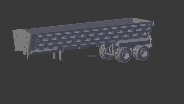 Trailer dumper usa 3D Print Model .c4d .max .obj .3ds .fbx .stl .blend