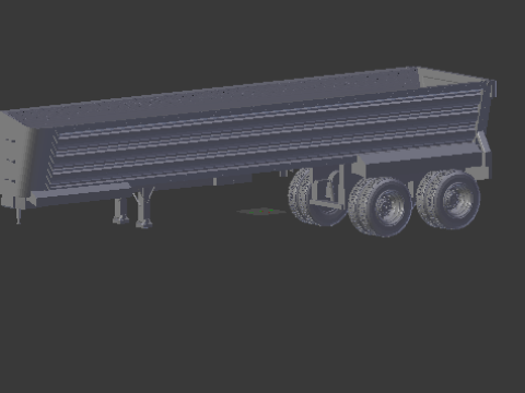 Trailer dumper usa 3D 打印模型
