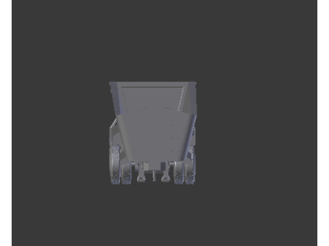 Trailer dumper usa 3D 打印模型