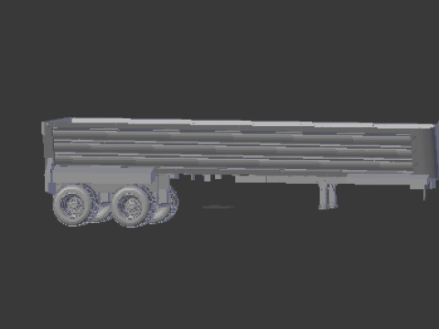 Trailer dumper usa 3D 打印模型