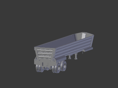 Trailer dumper usa 3D 打印模型