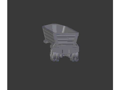 Trailer dumper usa 3D 打印模型