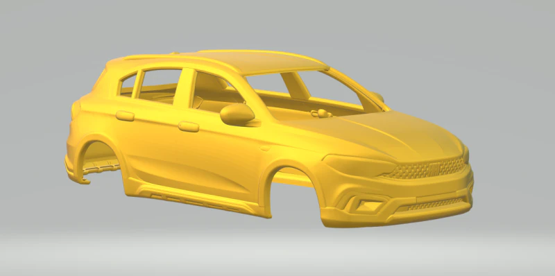 Fiat tipo 3D Print Model .c4d .max .obj .3ds .fbx .stl .blend