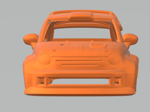 Abarth 500 3D Druckmodell