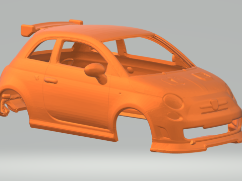 Abarth 500 Model Cetak 3D