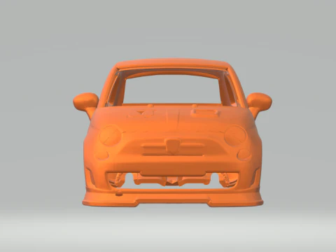Abarth 500 3D Print Model