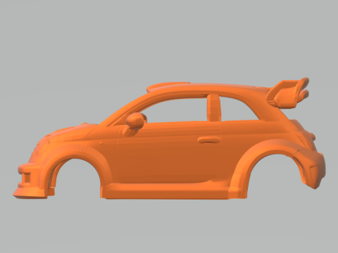 Abarth 500 Model Cetak 3D