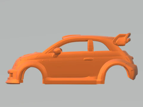 Abarth 500 3D Print Model