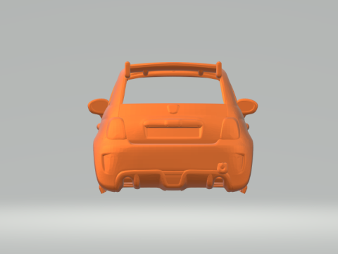 Abarth 500 Model Cetak 3D