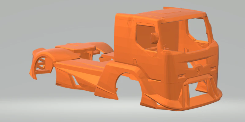 Renault trucks 3D Print Model .c4d .max .obj .3ds .fbx .stl .blend 