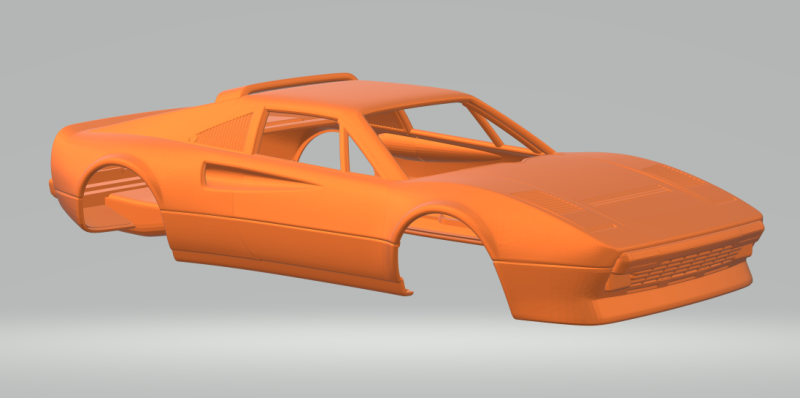 Ferrari 308 3D Принт Модель .c4d .max .obj .3ds .fbx .stl .blend