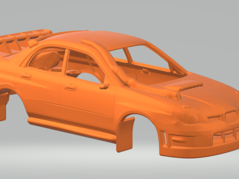 Subaru impreza wrx rally 3D 프린트 모델