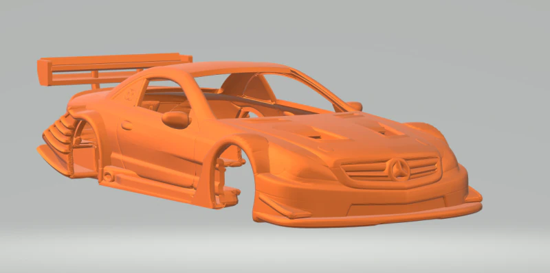 Mercedes sl race car 3D Print Model .c4d .max .obj .3ds .fbx .stl .blend 