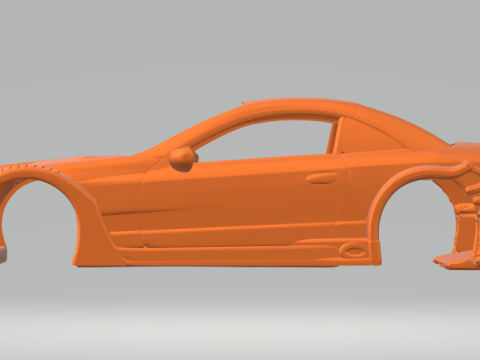 Mercedes sl race car 3D 打印模型