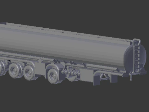 Trailer truck tank usa 3D Print Model