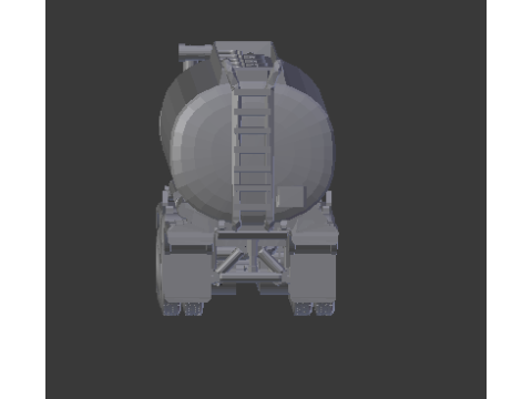 Trailer truck tank usa 3D printmodel