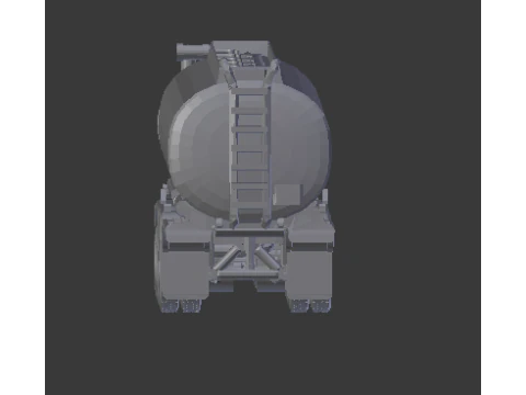 Trailer truck tank usa 3D Print Model