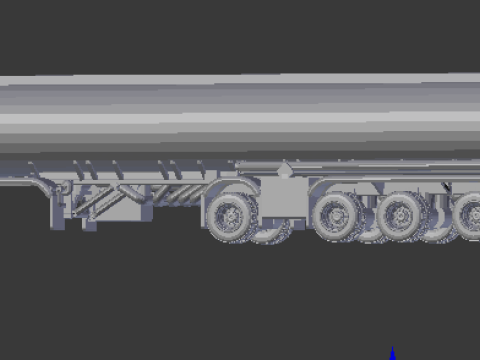 Trailer truck tank usa 3D printmodel