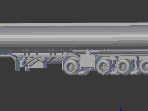 Trailer truck tank usa 3D Print Model