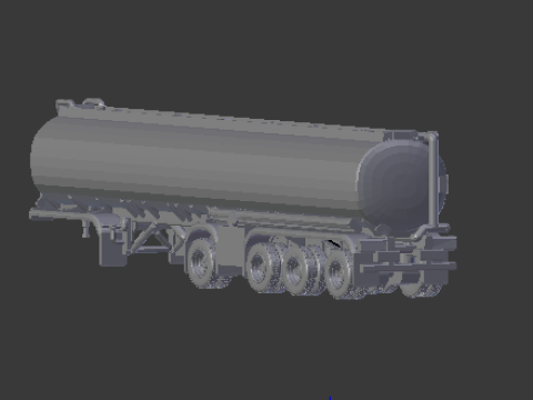 Trailer truck tank usa 3D printmodel