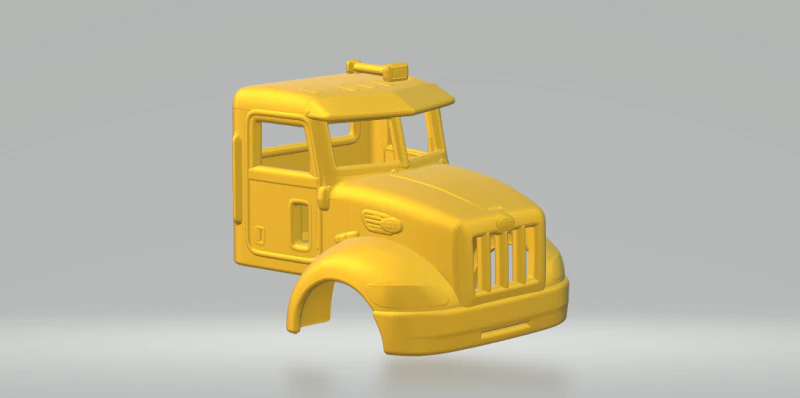 Peterbilt 340 3D Print Model .c4d .max .obj .3ds .fbx .stl .blend 
