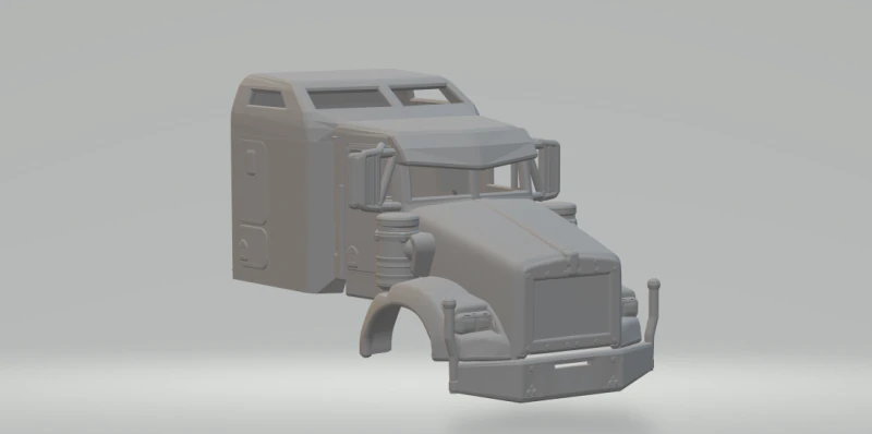Kenworth cabin 3D Print Model .c4d .max .obj .3ds .fbx .stl .blend 