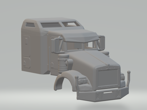 Kenworth cabin 3D printmodel