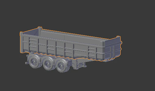 Trailer dumper br 3D Print Model .c4d .max .obj .3ds .fbx .stl .blend 