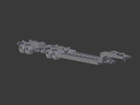 Trailer transport trailer 3D Baskı Modeli