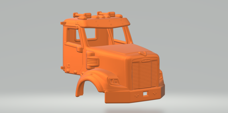 FREIGHTLINER CORONADO DAYCAB Model Cetak 3D .c4d .max .obj .3ds .fbx .stl .blend