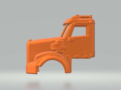 FREIGHTLINER CORONADO DAYCAB Model Cetak 3D