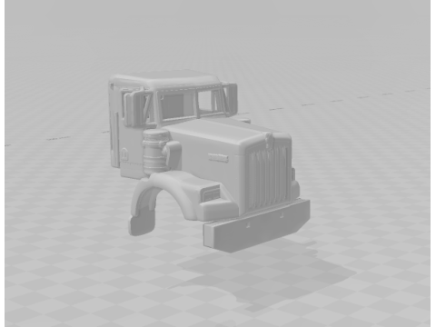 Kenworth cabin 3D 프린트 모델