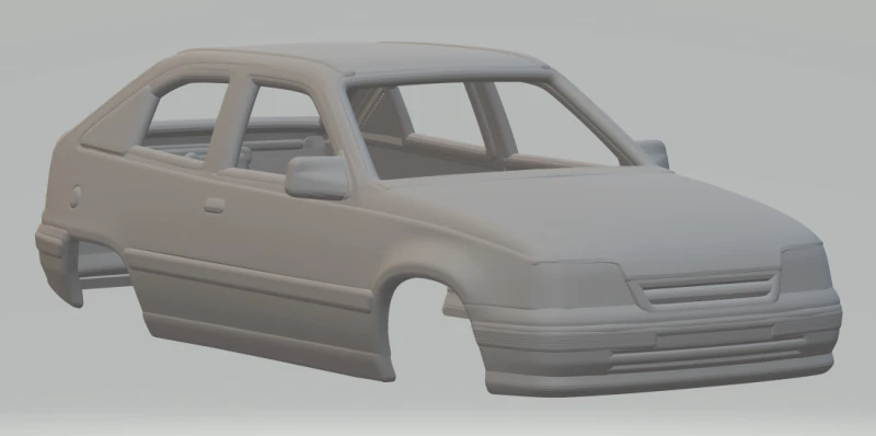 Opel kadett 3D Print Model .c4d .max .obj .3ds .fbx .stl .blend