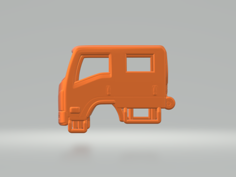 Isuzu cabin nps crew 3Dプリントモデル