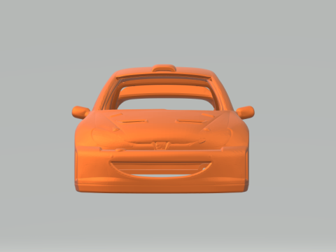 Peugeot 206 rally Modèles 3D en vedette