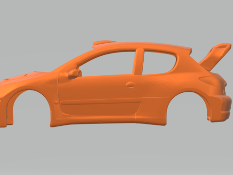 Peugeot 206 rally Modèles 3D en vedette