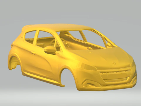 Peugeot 208 3D Baskı Modeli