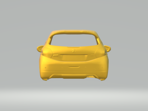 Peugeot 208 3D Print Model