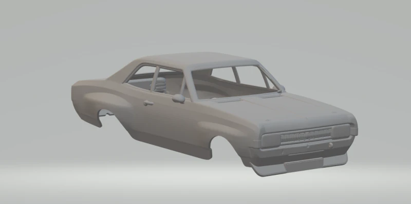 Opel Commodore 3D Print Model .c4d .max .obj .3ds .fbx .stl .blend 