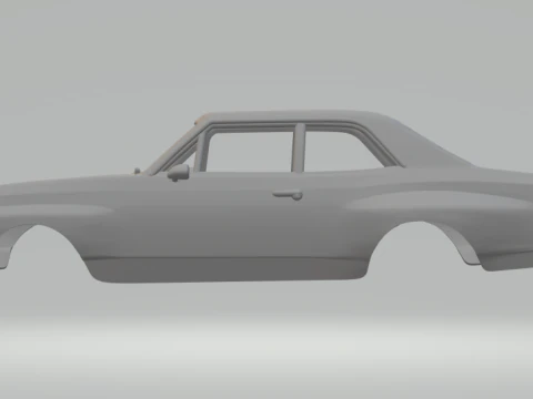 Opel Commodore 3D Print Model