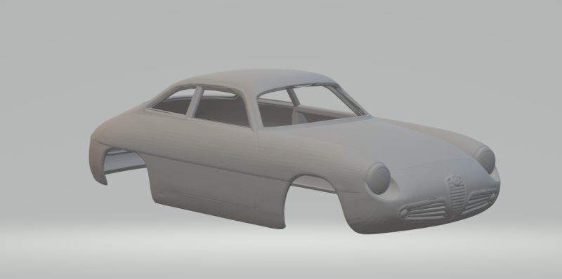 阿尔法罗密欧朱丽叶 sz 3D 打印模型 .c4d .max .obj .3ds .fbx .stl .blend