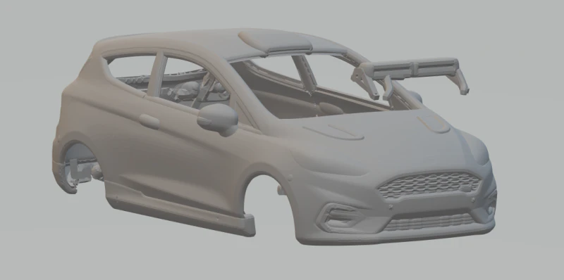 Fiesta rally 3D Print Model .c4d .max .obj .3ds .fbx .stl .blend 