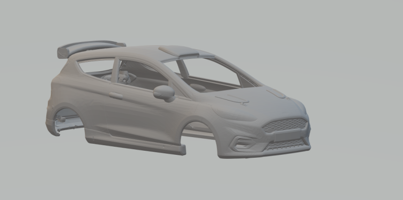 Fiesta rally Model Cetak 3D .c4d .max .obj .3ds .fbx .stl .blend 