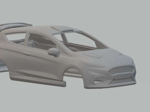Fiesta rally Modelo de Impressão 3D