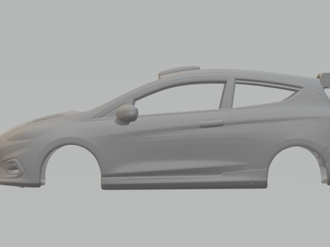 Fiesta rally Model Cetak 3D