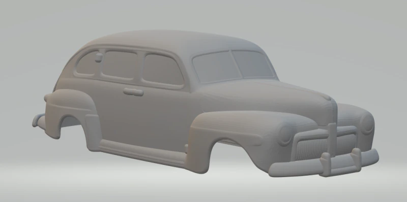Tudor sedan 3D Print Model .c4d .max .obj .3ds .fbx .stl .blend 