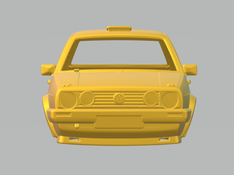 Vw golf rally 3Dプリントモデル