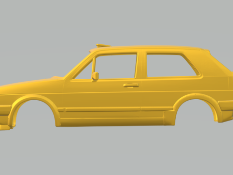 Vw golf rally 3Dプリントモデル